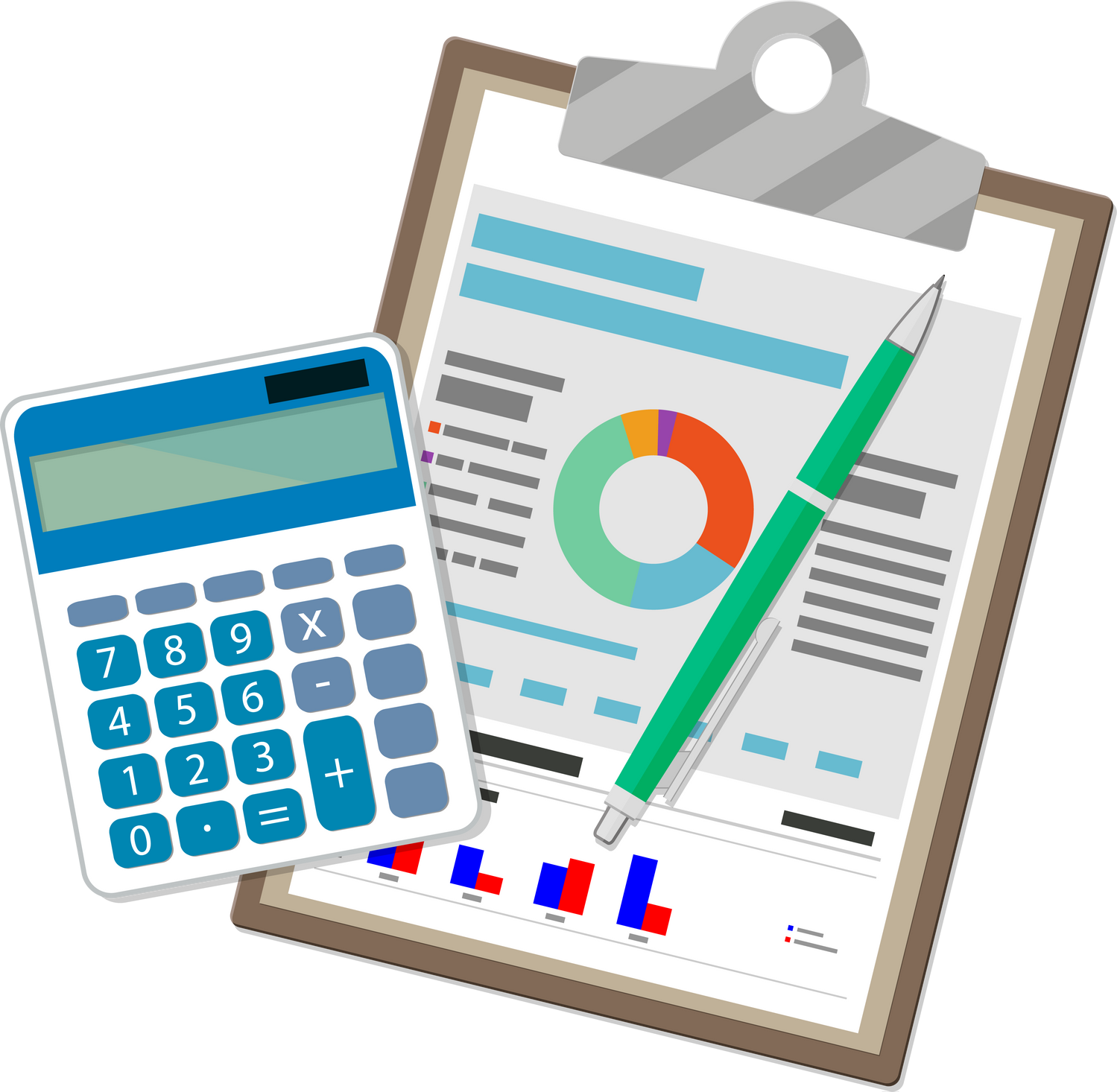 Financial Report Concept